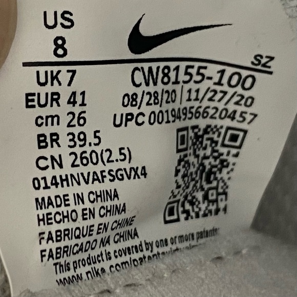 Nike Air Zoom Victory Tour 2 Men's Golf Shoes Size 8 White Gray Leather - Picture 11 of 11